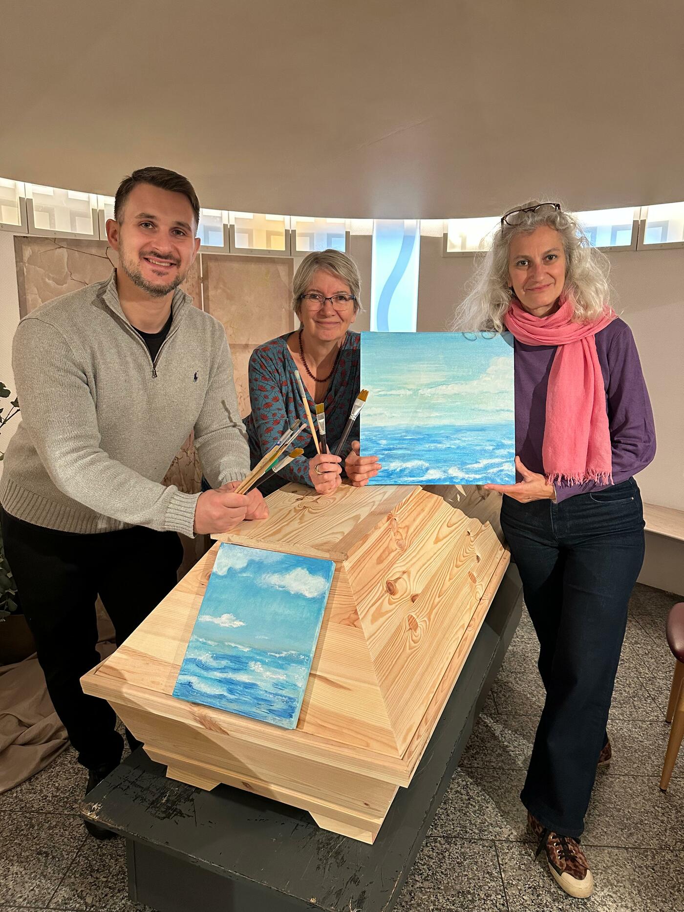 Starten Aktionen zum Erntemarkt: Alexander Lategahn, Beate Schwedler, Virginia Novarin  (v.l.). (Foto: Annika Bobb)